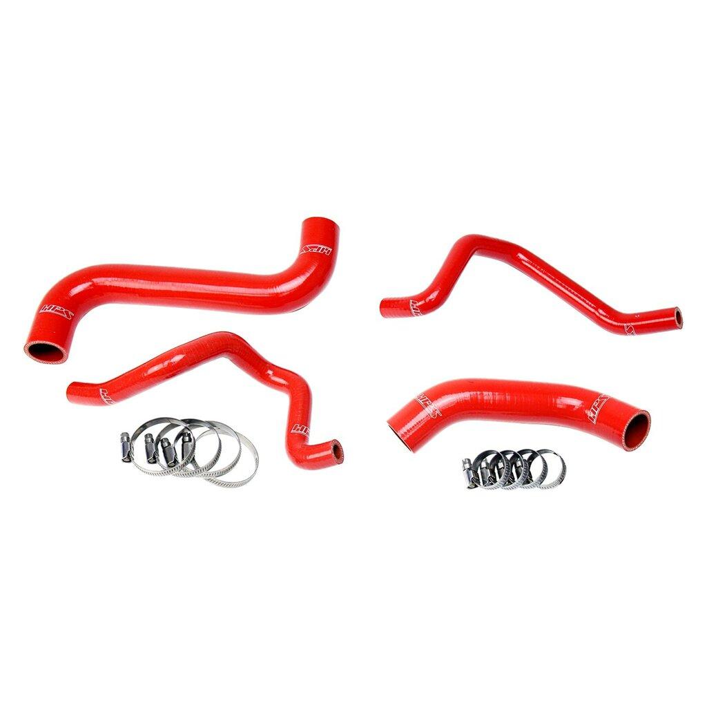HPS Performance HPS Red Silicone Radiator + Heater Hose Kit Coolant OEM Replacement 57-1734-RED (Subaru 2006-2007 Impreza 2.5L Non Turbo) - 57-1734-RED