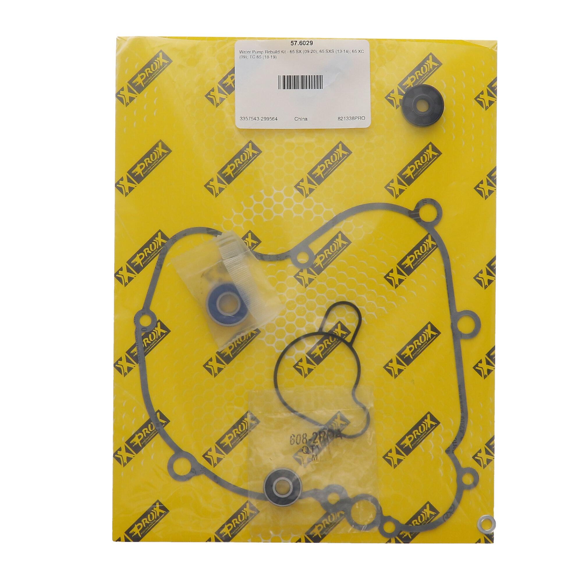 ProX Racing Parts Prox Water Pump Rebuild Kit Ktm65Sx '09-20 + Tc65 '17-20 (2009-2020 65 SX) - 57.6029