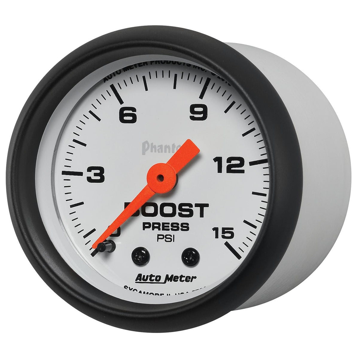 Auto Meter 2-1/16" BOOST, 0-15 PSI, PHANTOM - 5702
