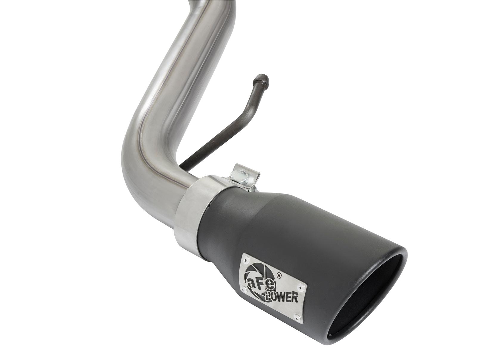 AFE Scorpion 2-1/2 IN Aluminized Steel Cat-Back Exhaust System w/ Black Tip (2007-2014 FJ Cruiser, FJ Cruiser) - 49-06039-B