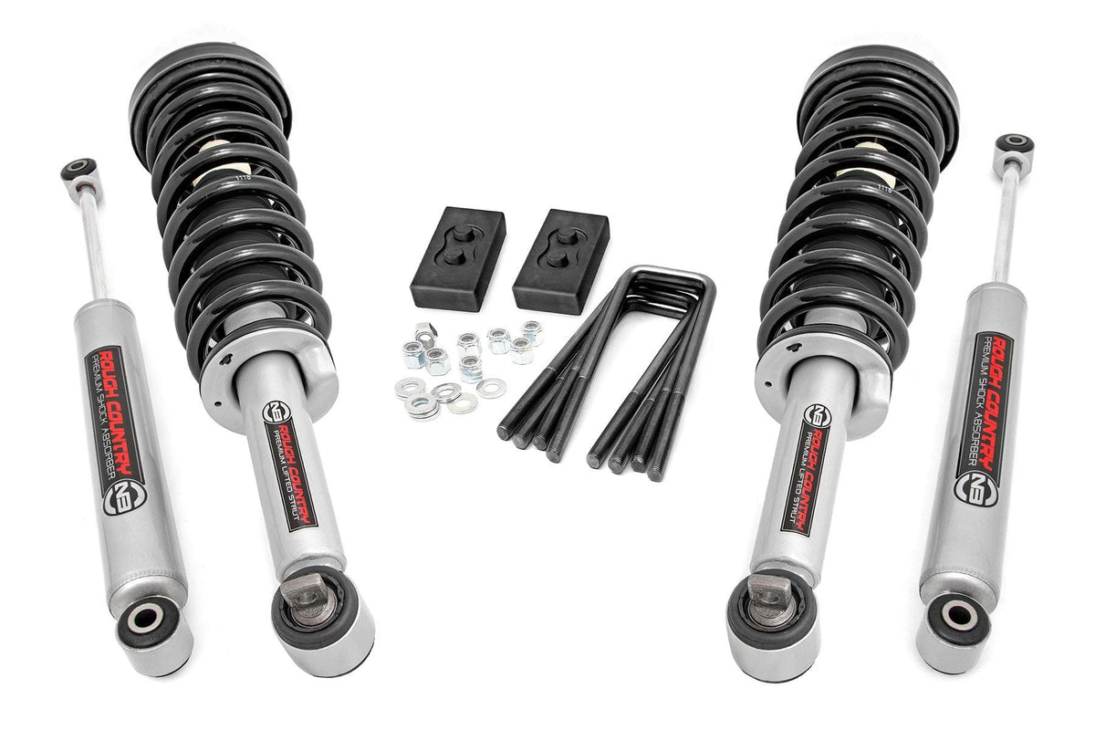 Rough Country N3 Coilover & Shock Leveling Lift Kit (2021 F-150) - 57131
