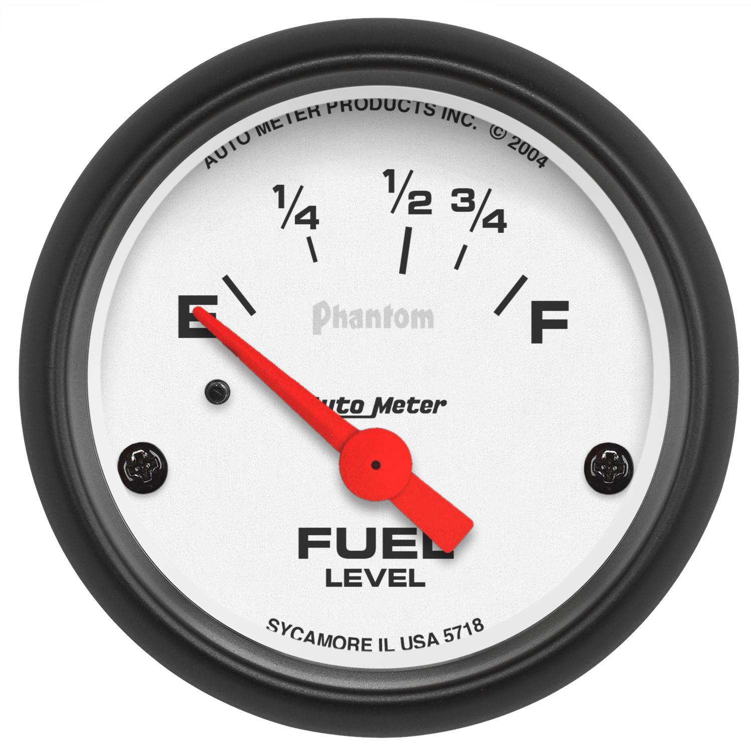Auto Meter 2-1/16" FUEL LEVEL, 16-158 Ω, PHANTOM - 5718