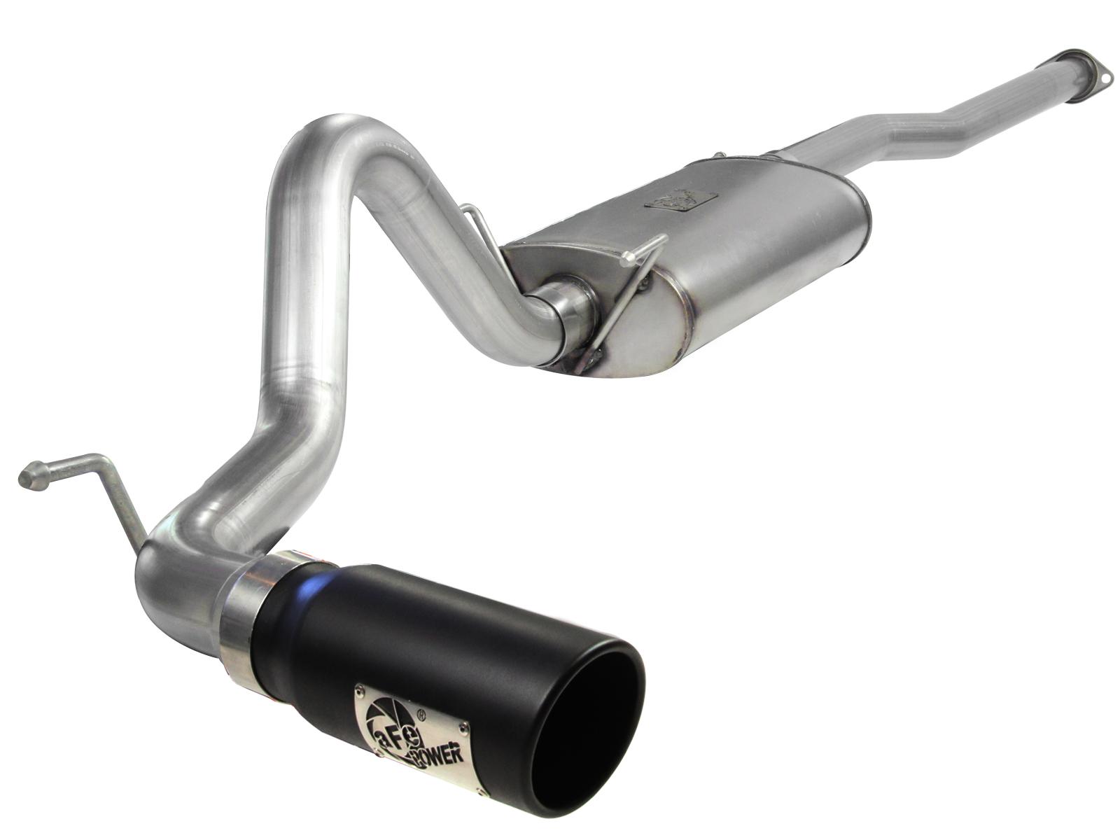 AFE MACH Force-Xp 3 IN 409 Stainless Steel Cat-Back Exhaust System w/Black Tip (2013-2014 Tacoma, Tacoma, Tacoma) - 49-46022-B