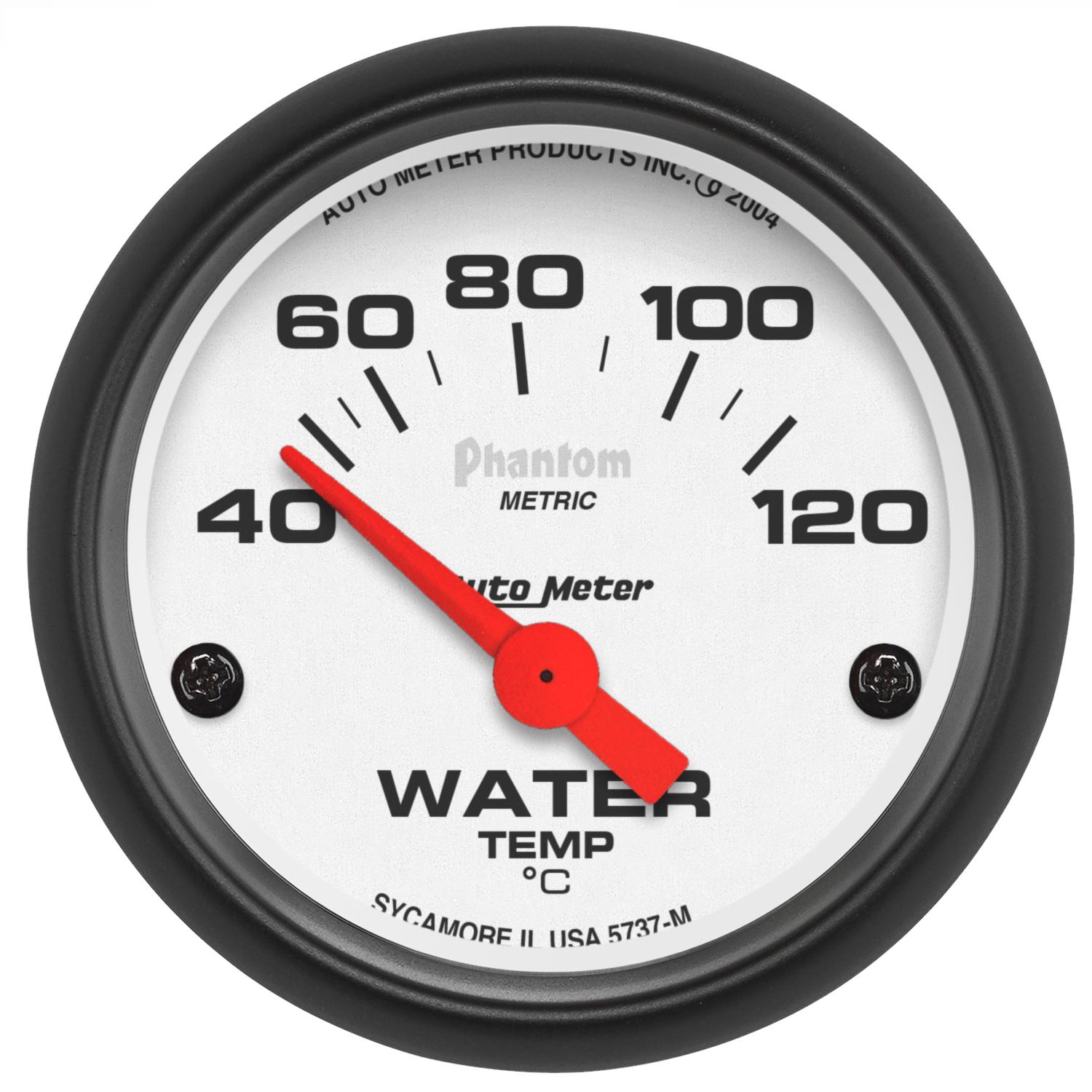 Auto Meter 2-1/16" WATER TEMPERATURE, 40-120 °C, PHANTOM - 5737-M