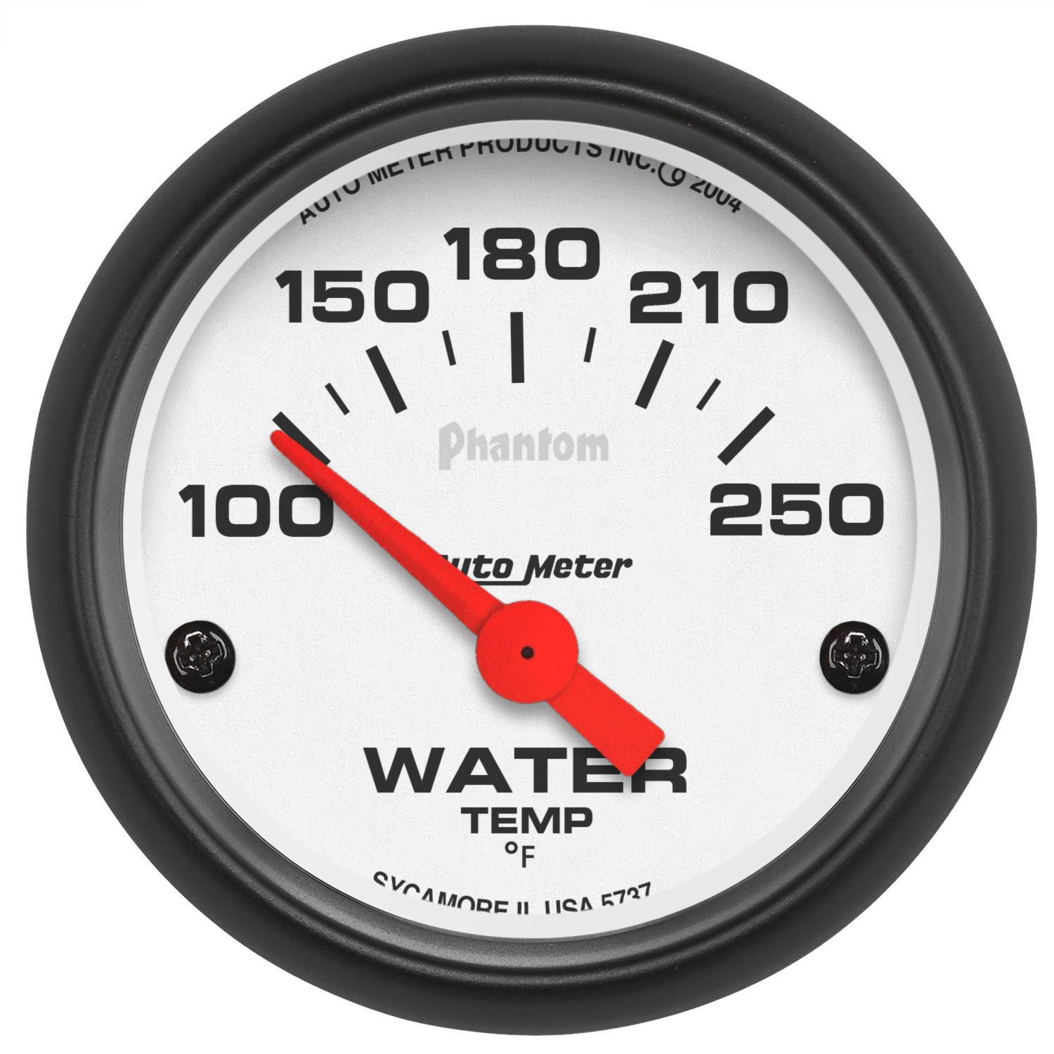 Auto Meter 2-1/16" WATER TEMPERATURE, 100-250 °F, PHANTOM - 5737