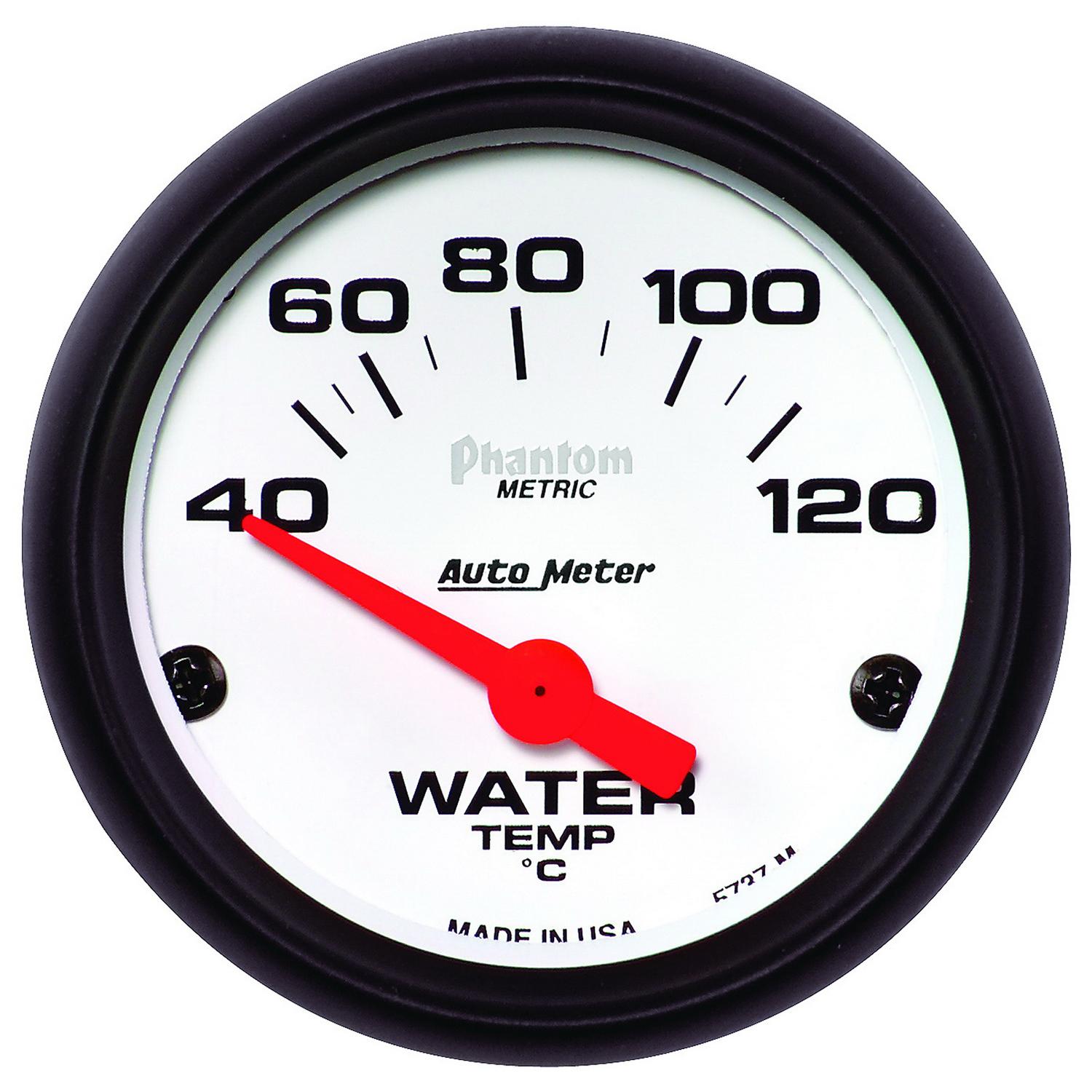 Auto Meter 2-1/16" WATER TEMPERATURE, 40-120 °C, PHANTOM - 5737-M