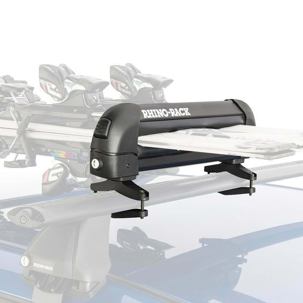 Rhino-Rack Universal Ski/Snowboard Carrier - Fits 3 Pairs of Skis or 2 Snowboards - Black - 573