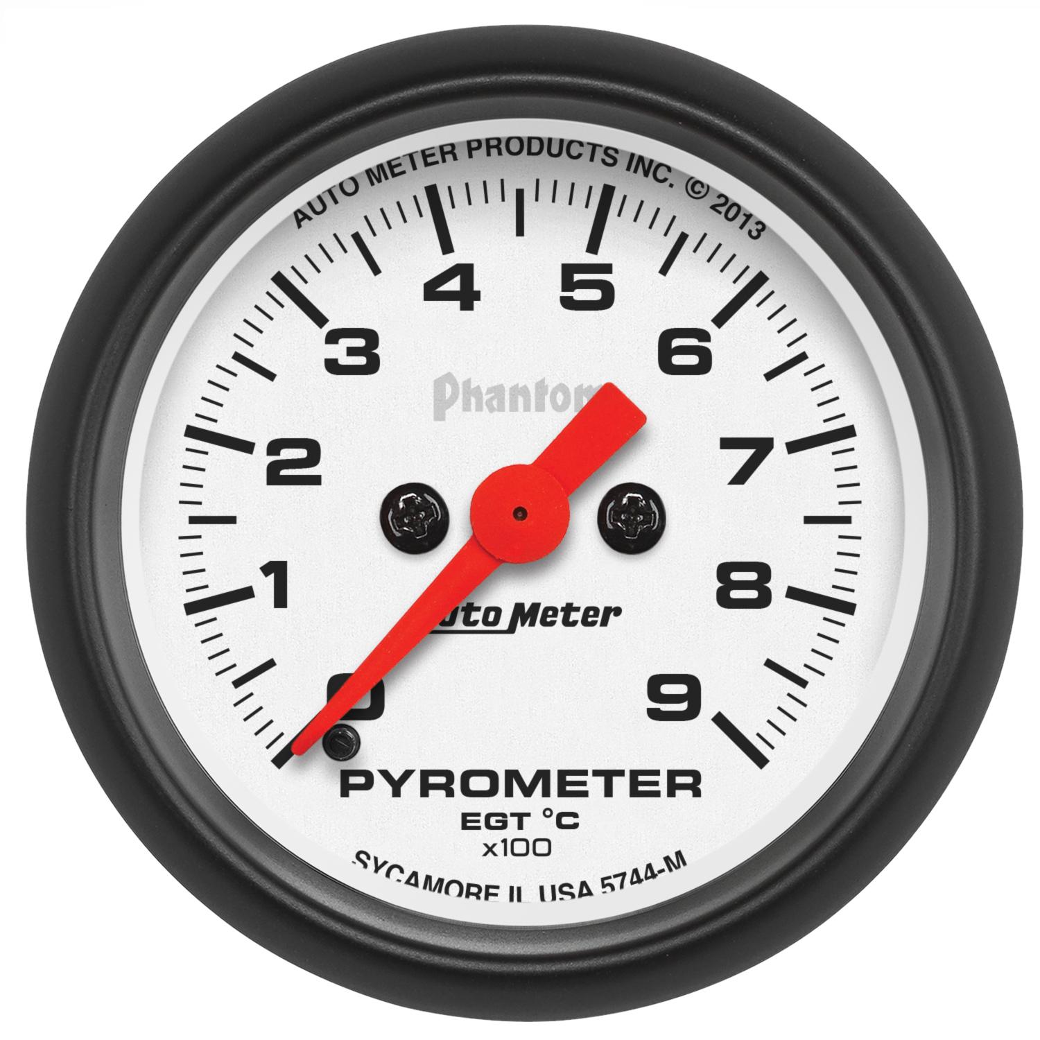 Auto Meter 2-1/16" PYROMETER, 0-900 °C, PHANTOM - 5744-M