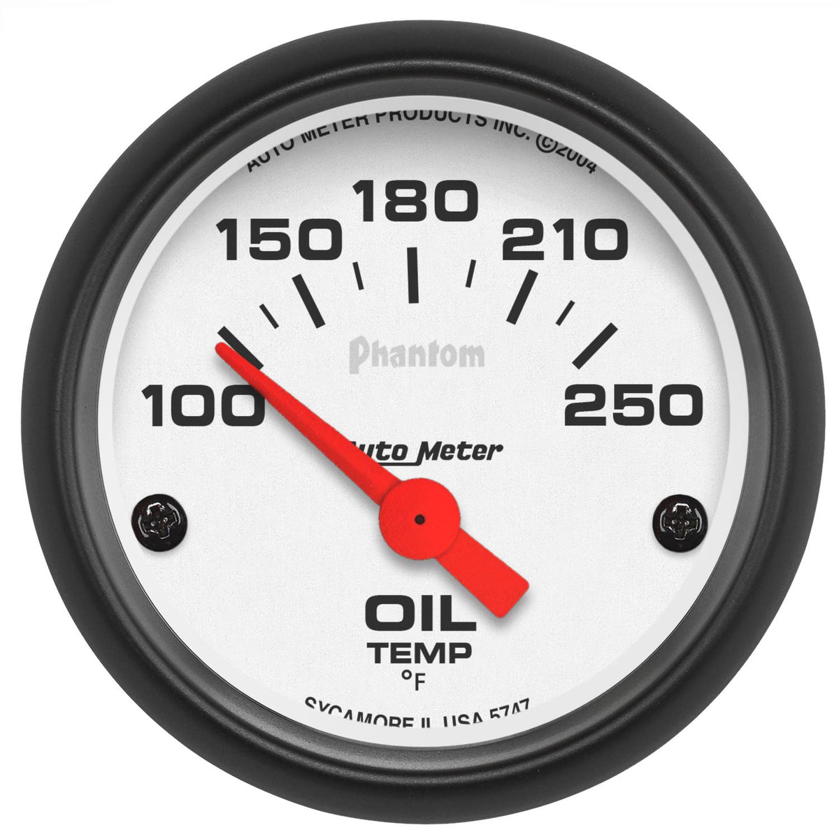 Auto Meter 2-1/16" OIL TEMPERATURE, 100-250 °F, PHANTOM - 5747