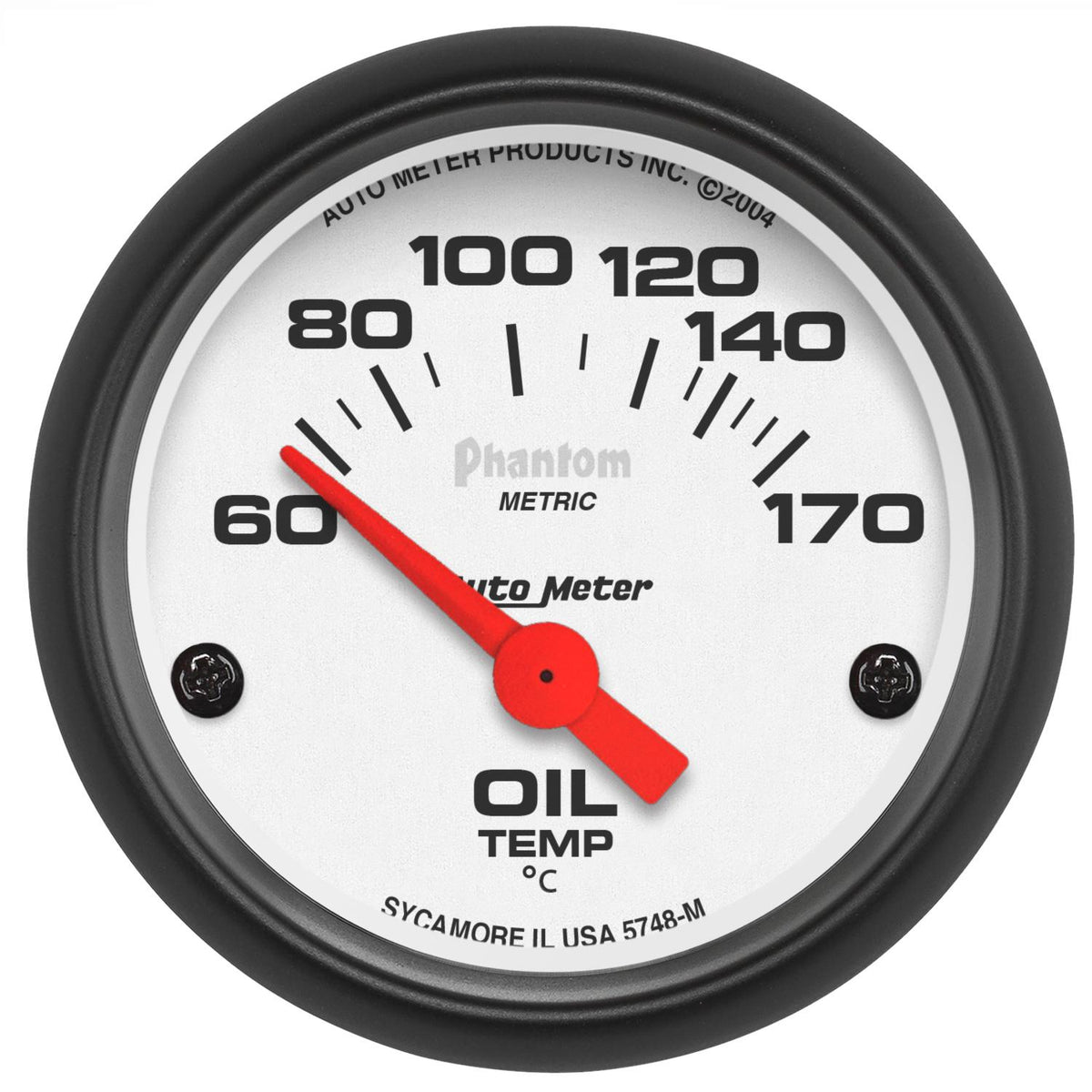 Auto Meter 2-1/16" OIL TEMPERATURE, 60-170 °C, PHANTOM - 5748-M