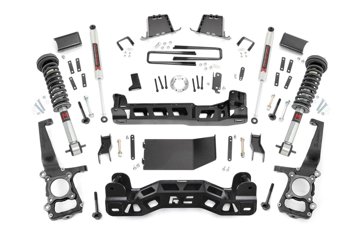 Rough Country 6 Inch Lift Kit M1 Struts/M1 Ford F-150 4WD (2014) (2014 F-150) - 57540