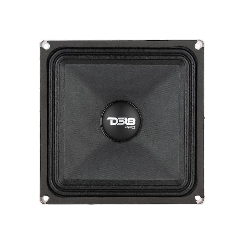 DS18 6.5in 250 Watts RMS 4 ohm Square Mid-Range Loudspeaker
