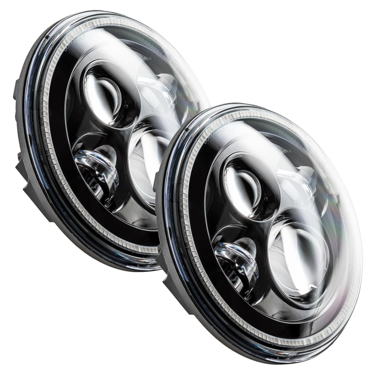 Oracle Lighting 7 In. High Powered Led Headlights, Black Bezel, Colorshift (2007-2021 Wrangler, Wrangler JK) - 5769-330