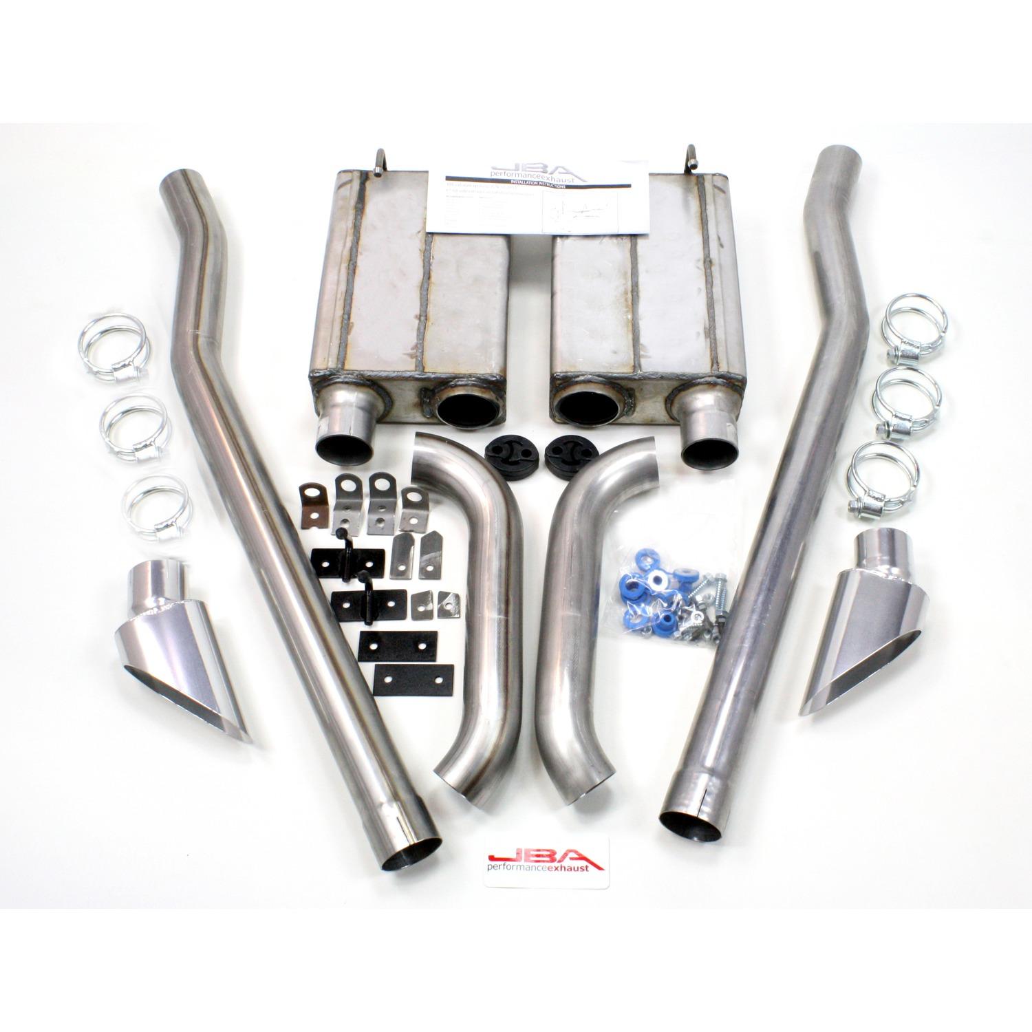 JBA 65-70 Mustang Eleanor Side Exit Exhaust (1965-1967 Mustang) - 50-2651