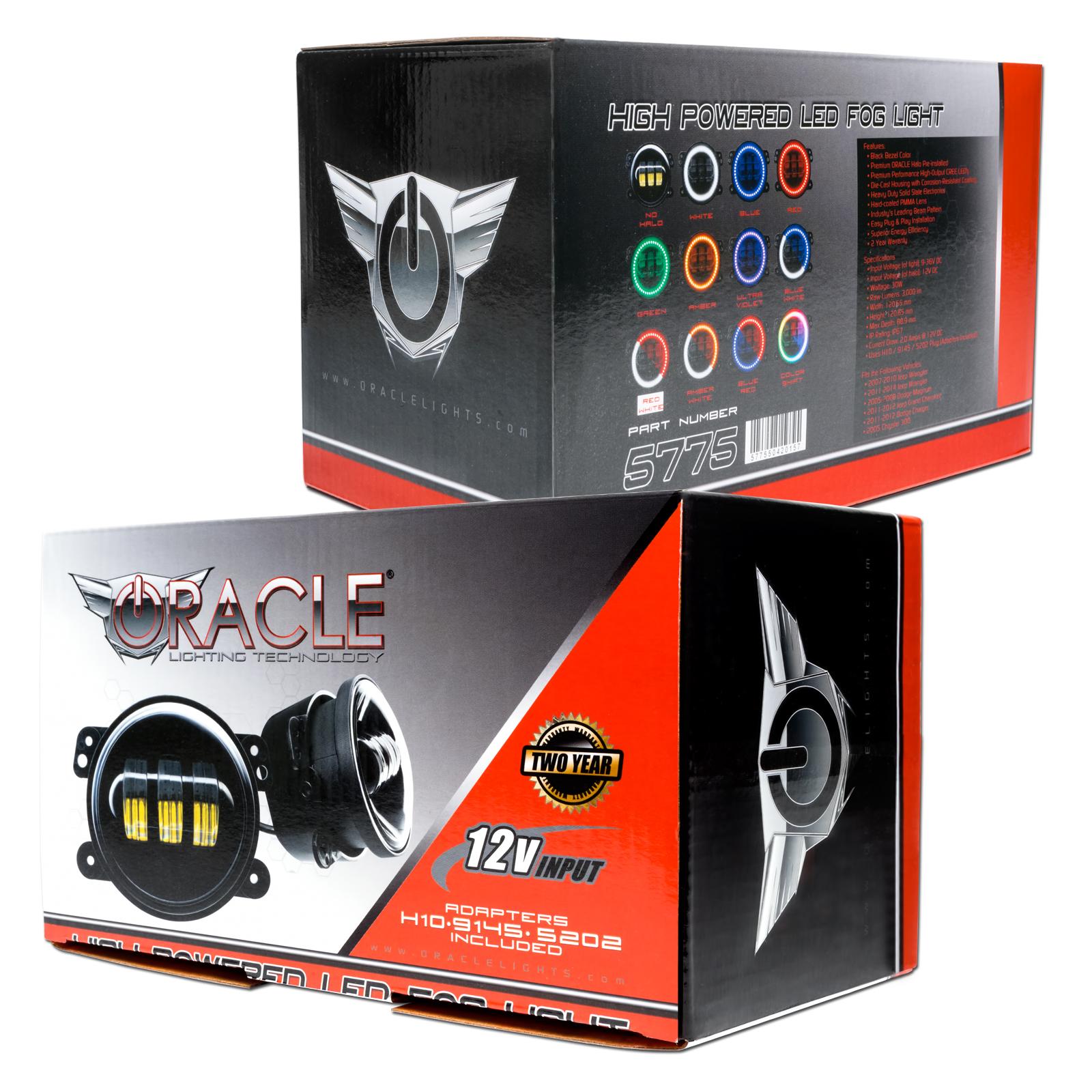 Oracle Lighting High Powered Led Fog Lights, Blue (2007-2021 Wrangler, Wrangler JK) - 5775-002