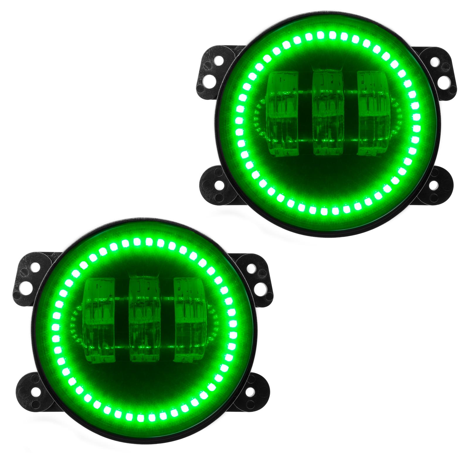Oracle Lighting High Powered Led Fog Lights, Green (2007-2021 Wrangler, Wrangler JK) - 5775-004