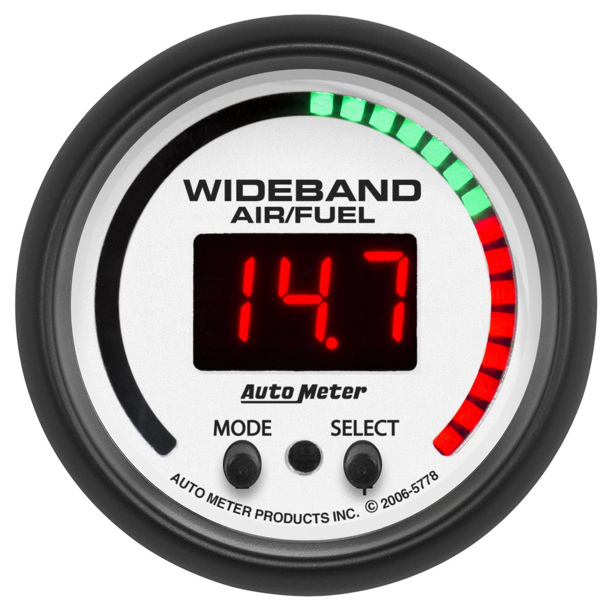 Autometer Phantom Series 2-1/16" Wideband Air/Fuel Ratio Kit