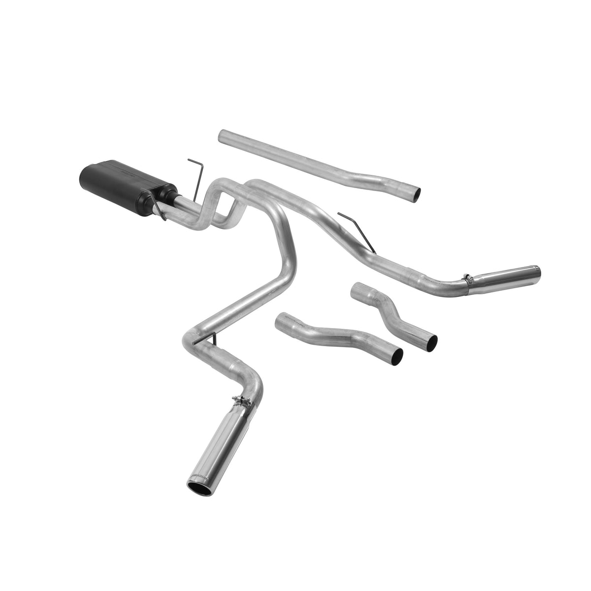 Flowmaster Cat-back System - Dual Rear/Side Exit - American Thunder - Moderate Sound