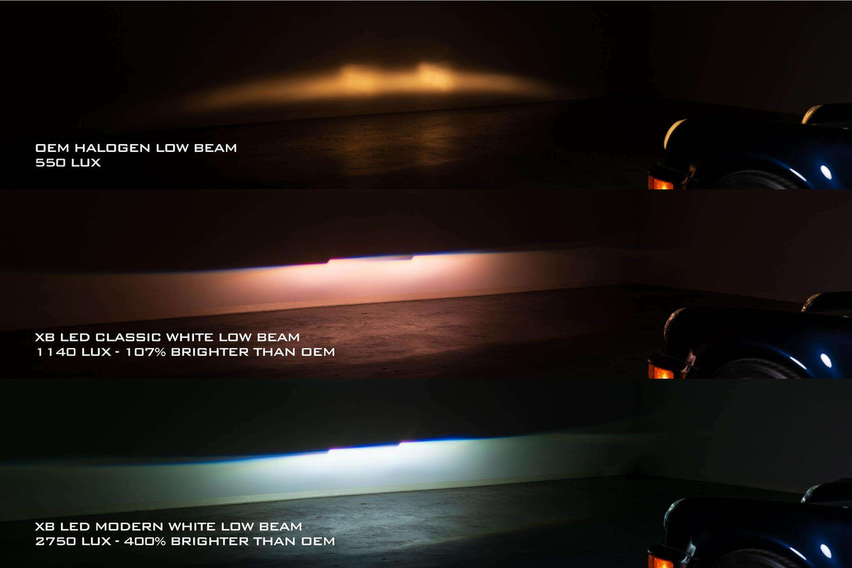 Morimoto XB LED Headlights: Porsche 964 (Modern White / Set) - LF965M