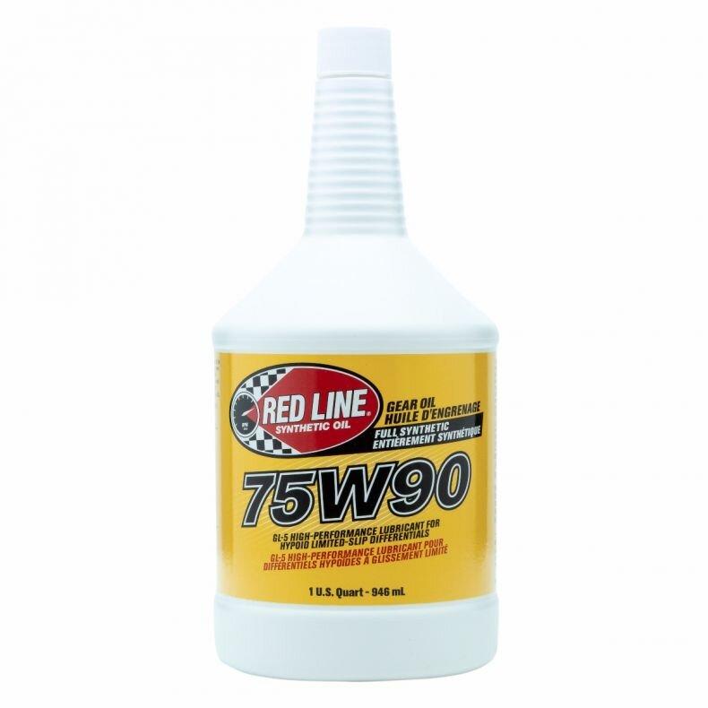 Red Line 57904 75W90 GL-5 Gear Oil (1 Quart Bottle) - Case of 12