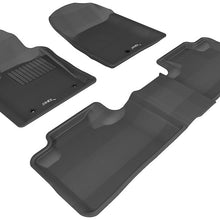 3D MAXpider 2011-2013 Jeep Grand Cherokee Kagu 1st & 2nd Row Floormats - Black