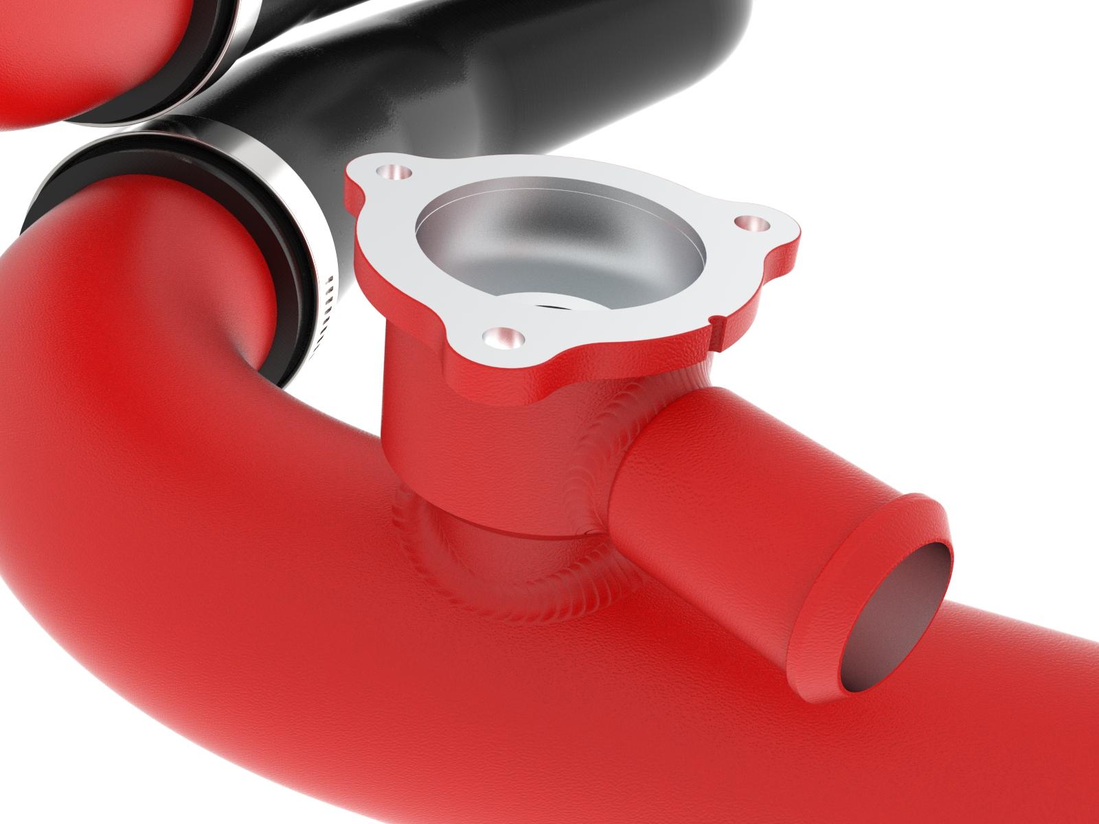 AFE BladeRunner Aluminum Hot and Cold Charge Pipe Kit Red (2022-2025 Bronco Raptor / 2025+ Ranger Raptor) - 46-20754-R