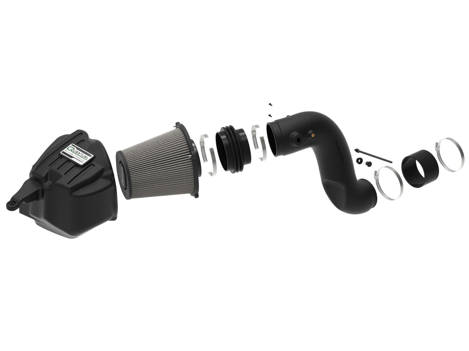 aFe Quantum Cold Air Intake System w/ Pro DRY S Filter Media (2003-2007 Dodge Diesel Trucks L6-5.9L(td)) - 53-10032D