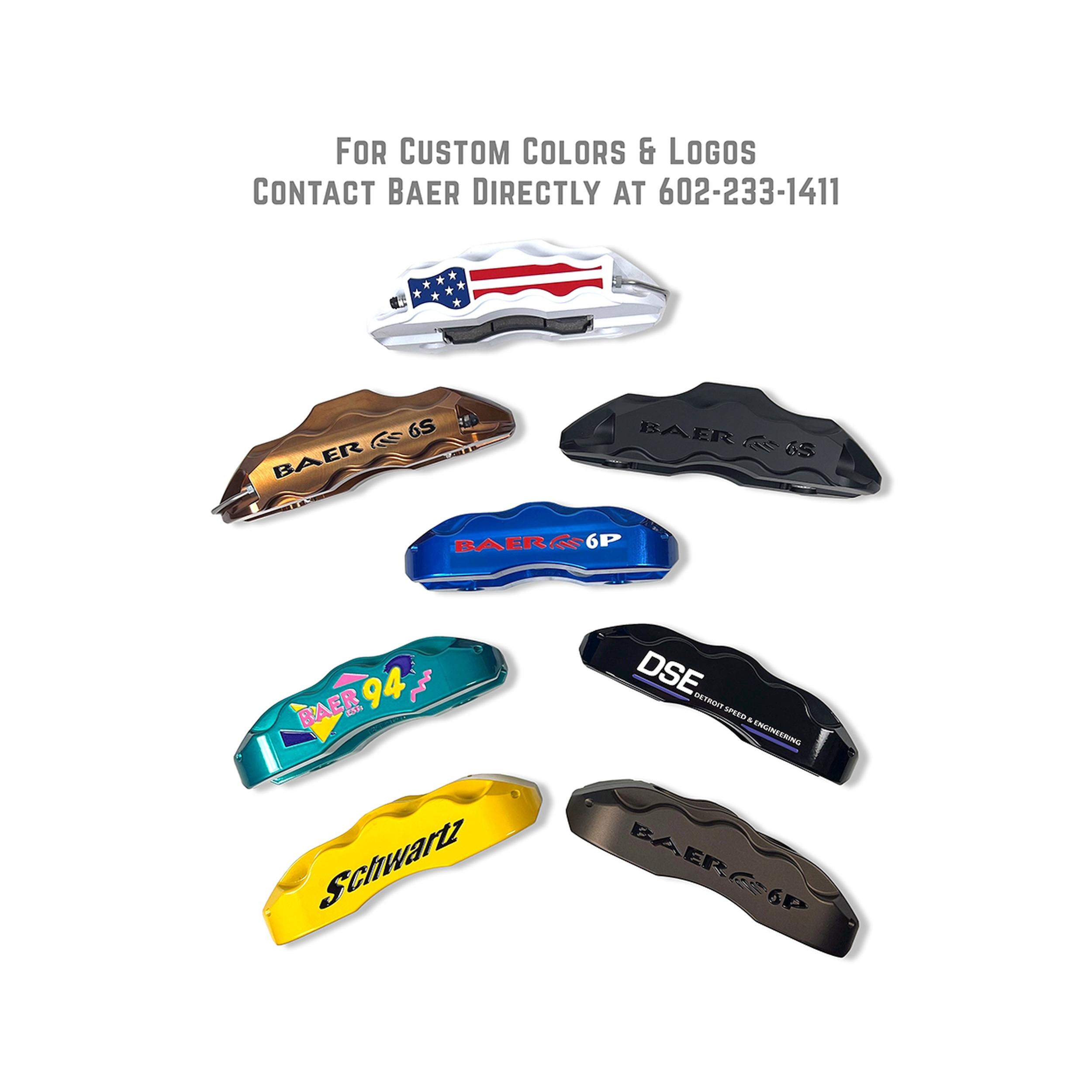Baer 14" Pro+ Front Brake Kit, Fire Red, SDZ, Std. Studs (1978-2003 Buick, Chevrolet, GMC, Oldsmobile, Pontiac Fitments) - 4301368FR