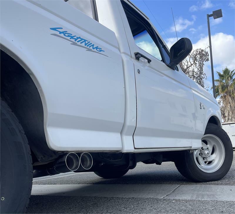 Bassani Side Exit Dual Oval System (1993-1995 F-150 Lightning) - 58150L4