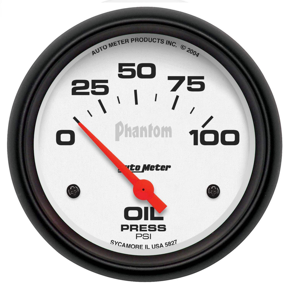 Auto Meter 2-5/8" OIL PRESSURE, 0-100 PSI, PHANTOM - 5827