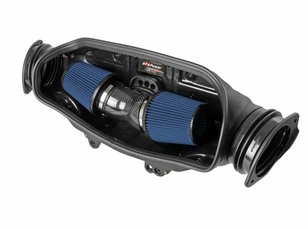 AFE Track Series Stage-2 Carbon Fiber Intake System w/ Pro 5R Media (Chevrolet Corvette (C8) 2020 V8-6.2L) - 57-10013R