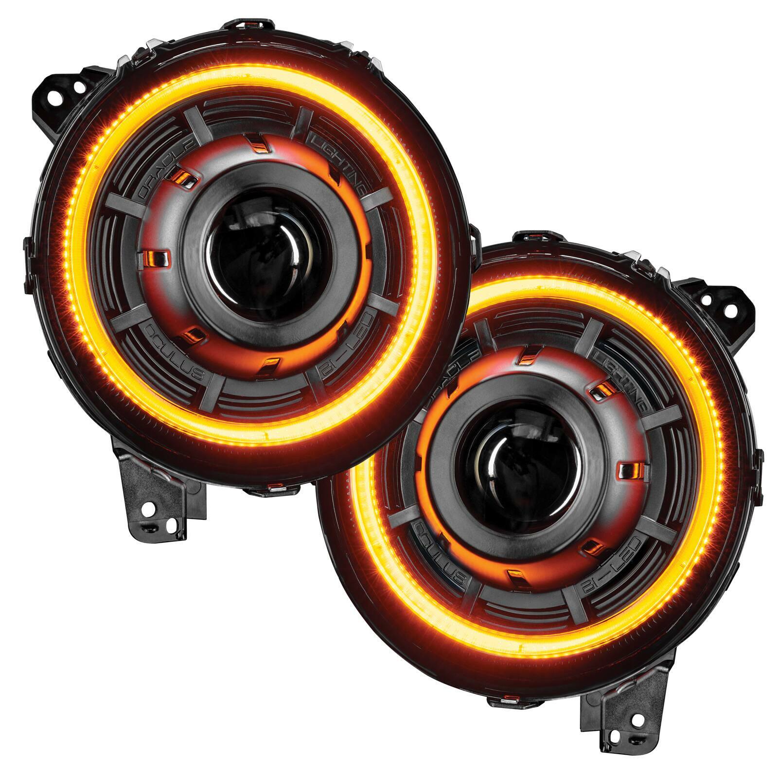 Oracle Lighting Oculus Switchback Bi-Led Projector Headlights For Jeep Jl / Gladiator Jt (2018-2021 Gladiator, Wrangler) - 5839-023
