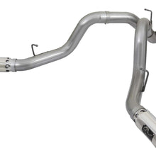 AFE Large Bore-HD 4 IN 409 Stainless Steel DPF-Back Exhaust w/ Dual Polished Tip (2017-2019 Silverado 2500 HD, Silverado 3500 HD, Sierra 2500 HD, Sierra 3500 HD) - 49-44086-P