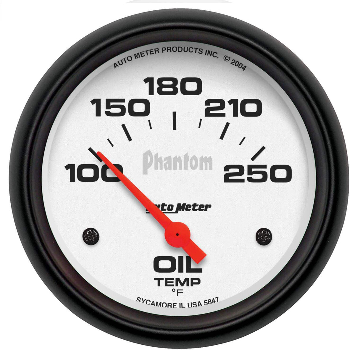 Auto Meter 2-5/8" OIL TEMPERATURE, 100-250 °F, PHANTOM - 5847