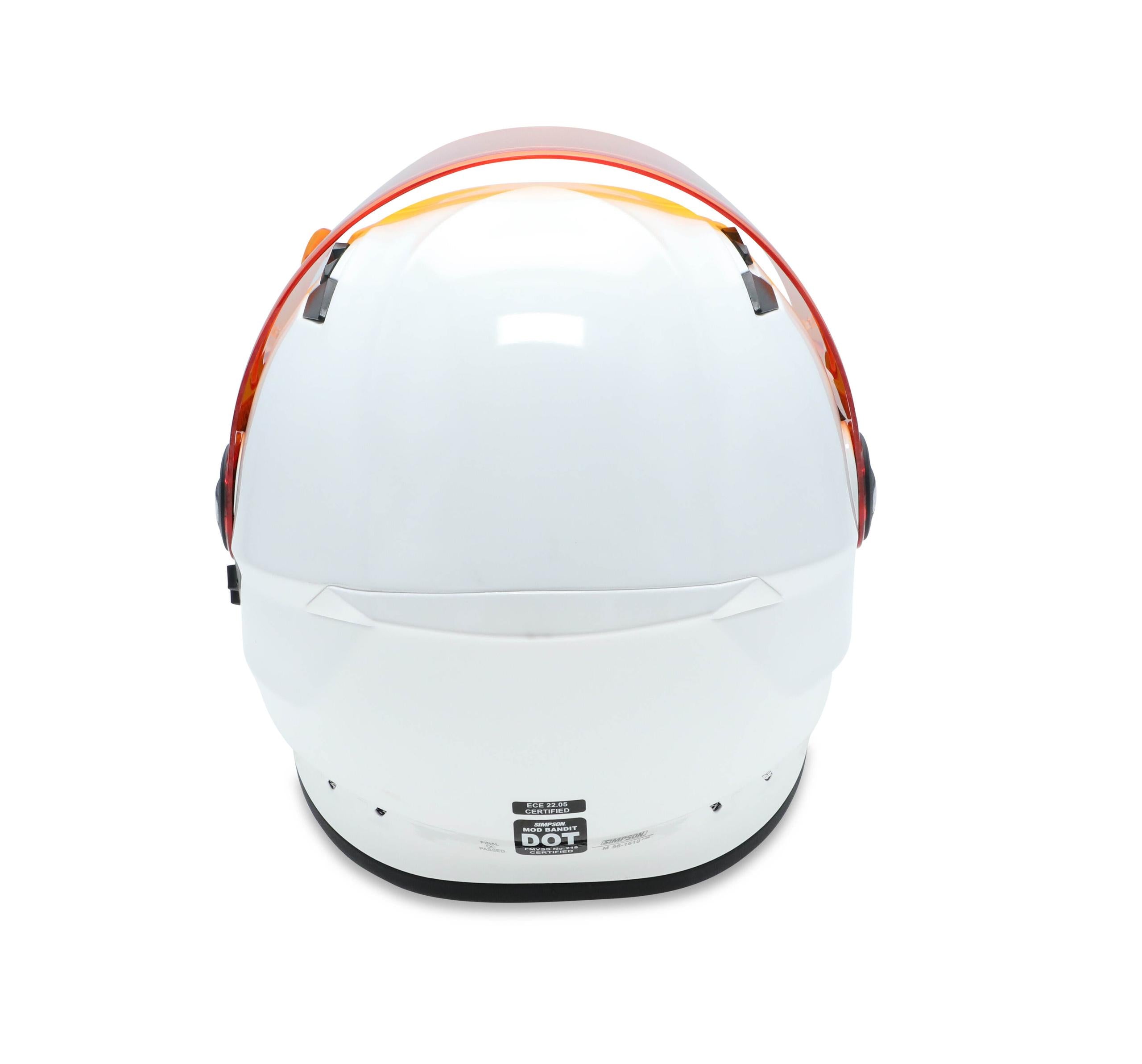 Simpson Racing Motorcycle Mod Bandit Helmet - White - M59XX1