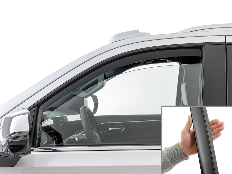 WeatherTech 21-26 Cadillac Escalade Front Front Side Window Deflectors - Matte Blk