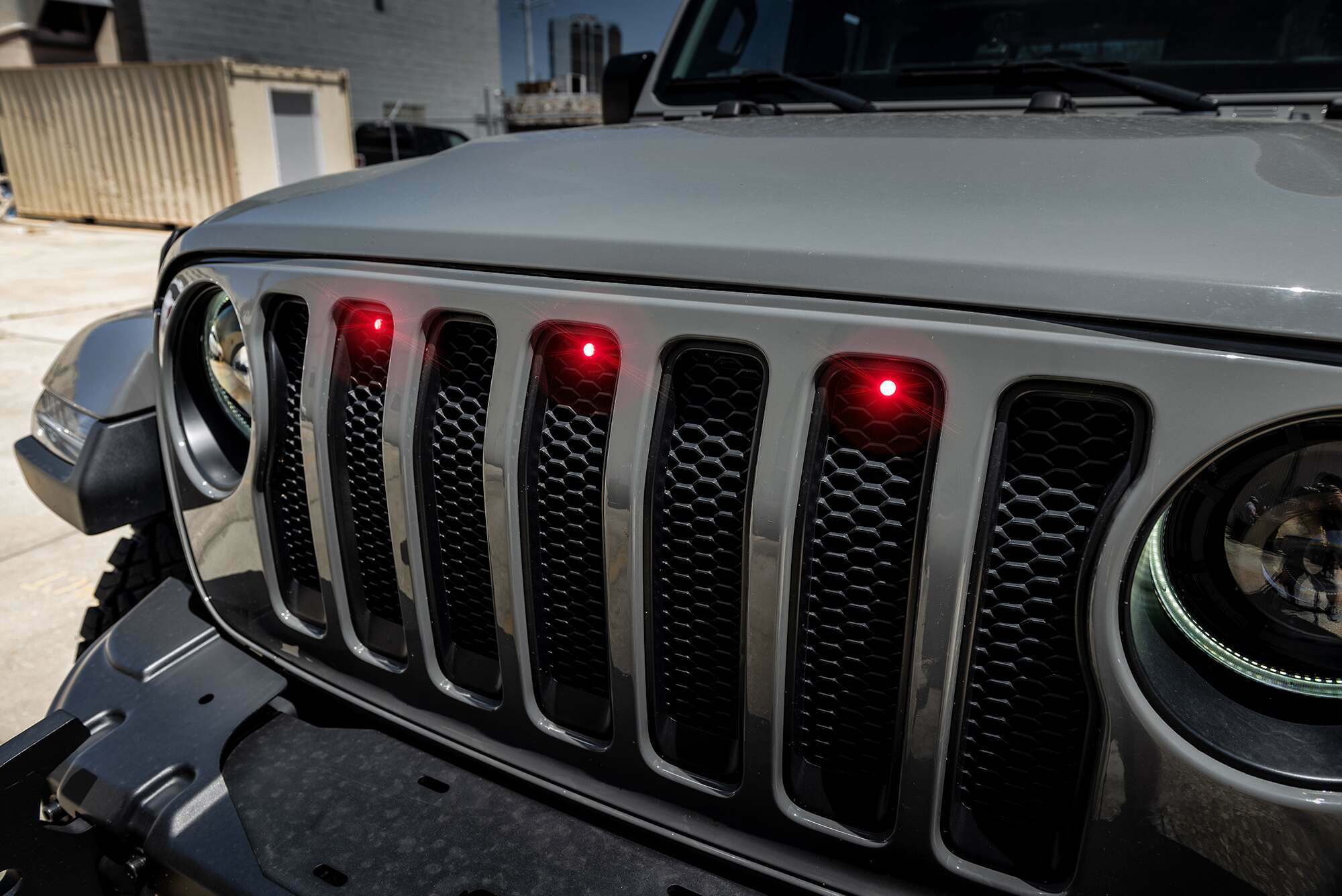 Oracle Lighting Pre-Runner Style Red Led Grill Kit (2018-2021 Wrangler) - 5870-003