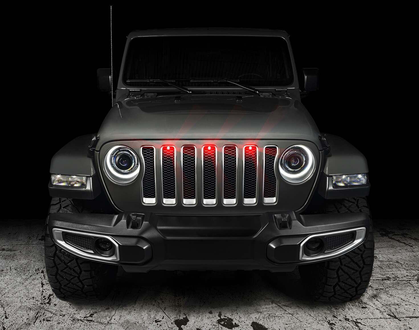 Oracle Lighting Pre-Runner Style Red Led Grill Kit (2018-2021 Wrangler) - 5870-003