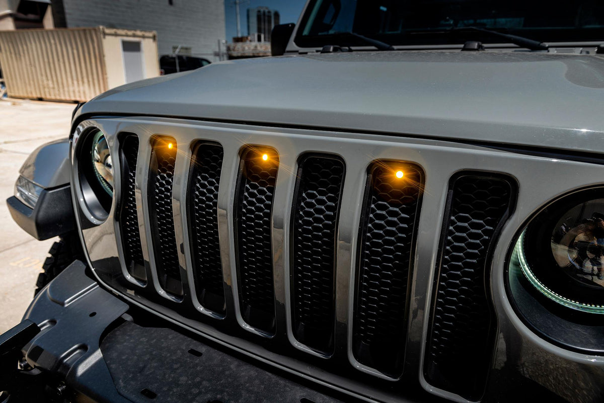 Oracle Lighting Pre-Runner Style Green Led Grill Kit (2018-2021 Wrangler) - 5870-004