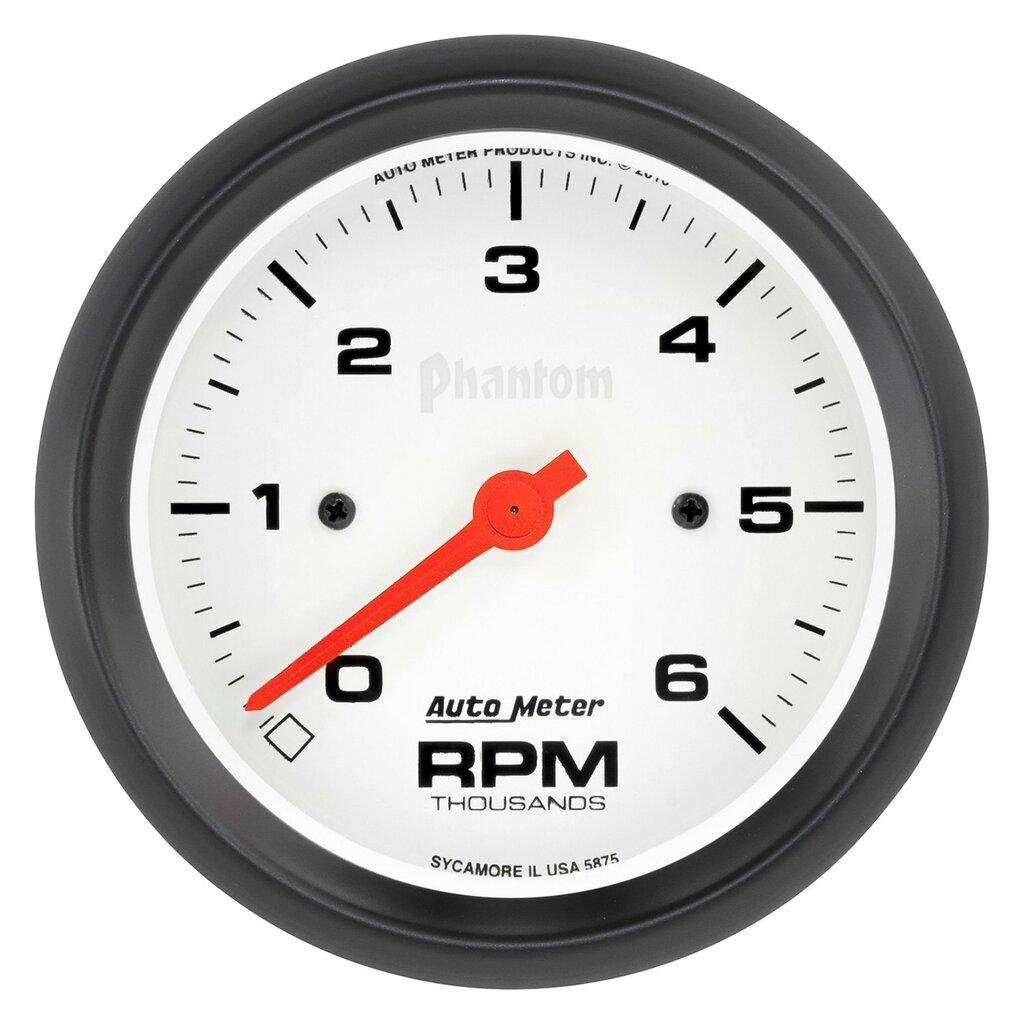 Auto Meter 3-3/8" IN-DASH TACHOMETER, 0-6,000 RPM, PHANTOM - 5875