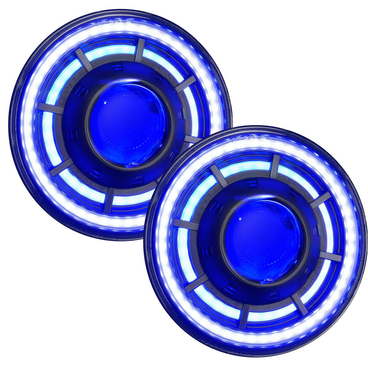 Oracle Lighting ORACLE OculusTM 7" ColorSHIFT Bi-LED Projector Headlights for Jeep Wrangler JK - 5876-334