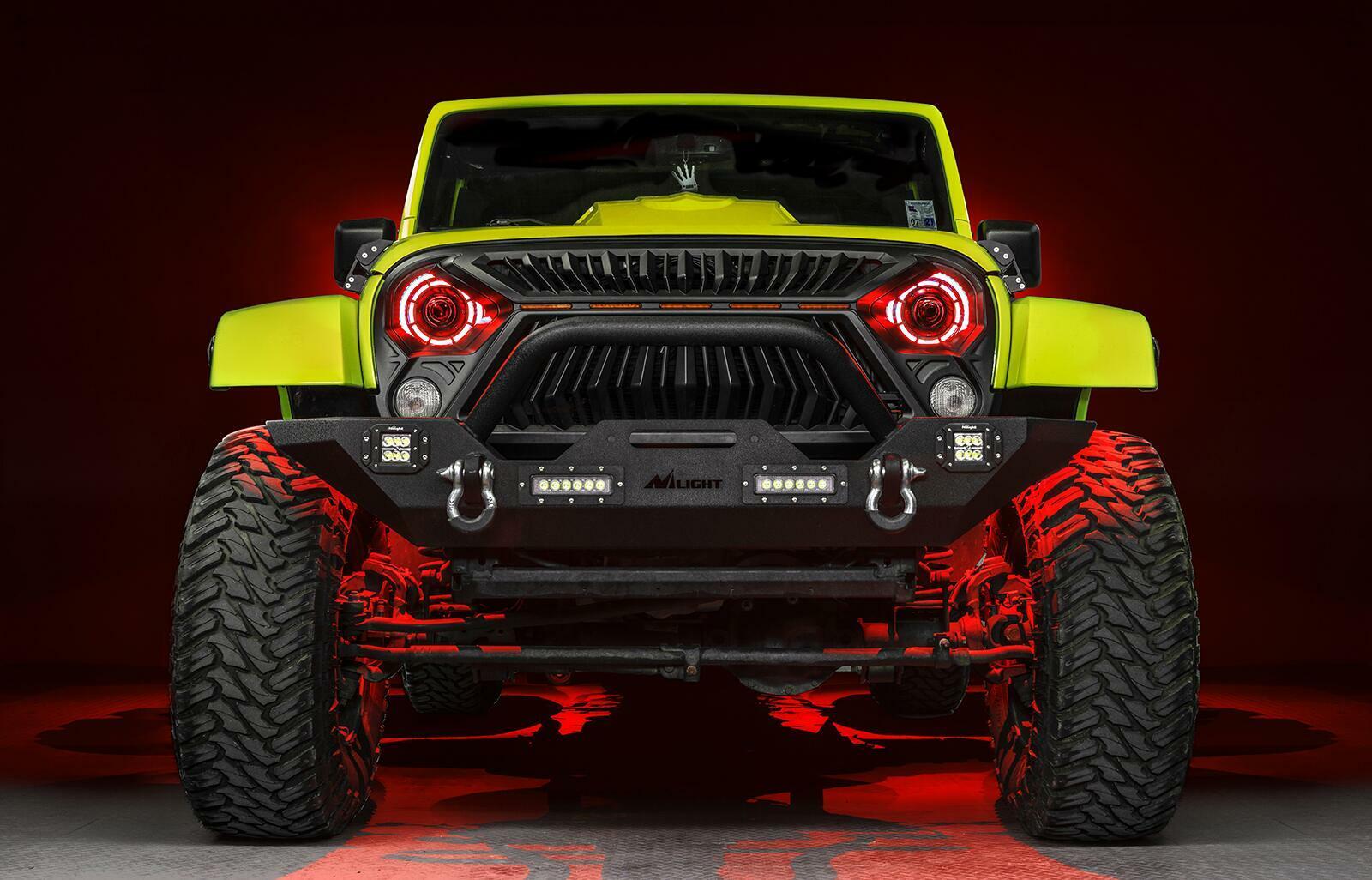 Oracle Lighting ORACLE OculusTM 7" ColorSHIFT Bi-LED Projector Headlights for Jeep Wrangler JK - 5876-335