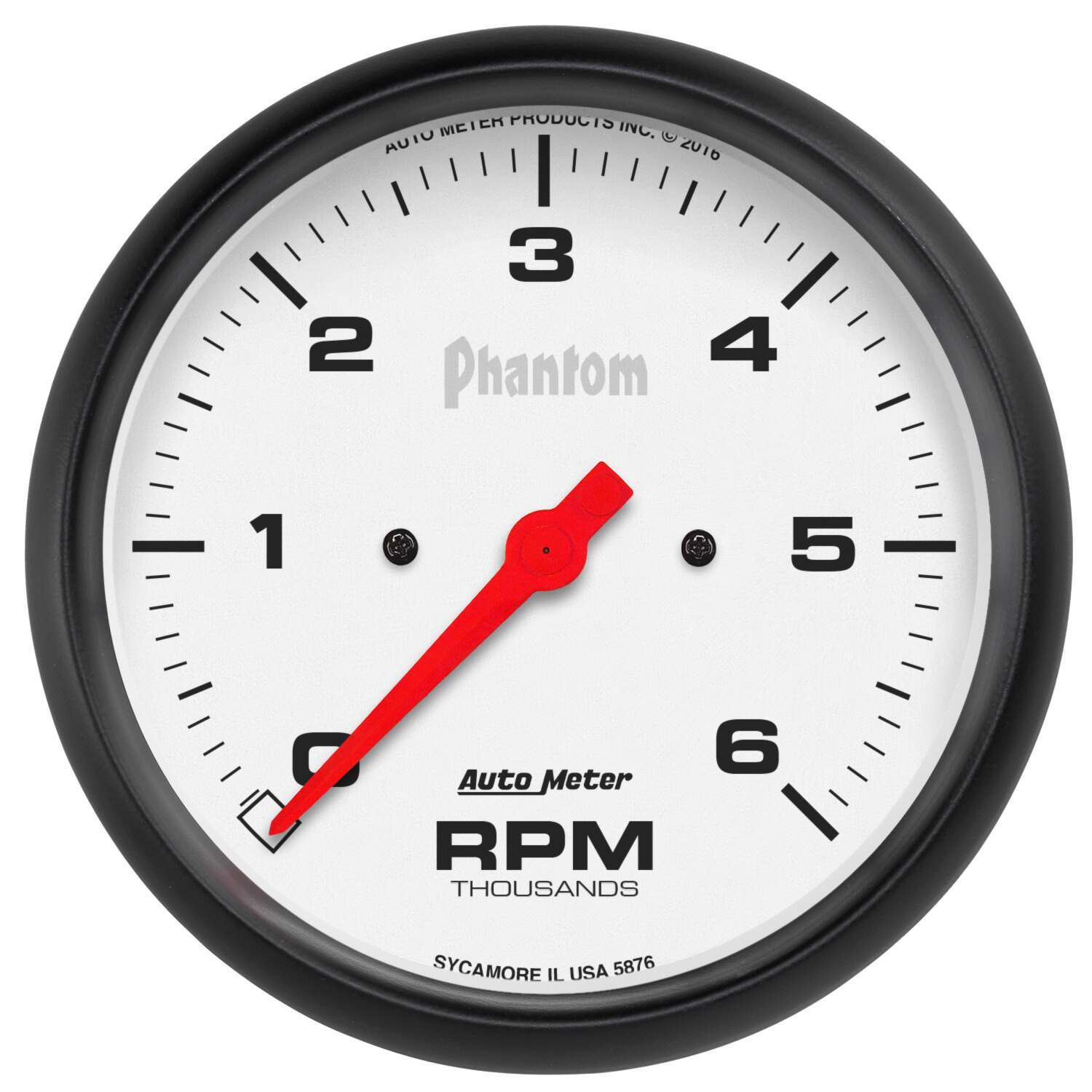 Auto Meter 5" IN-DASH TACHOMETER, 0-6,000 RPM, PHANTOM - 5876