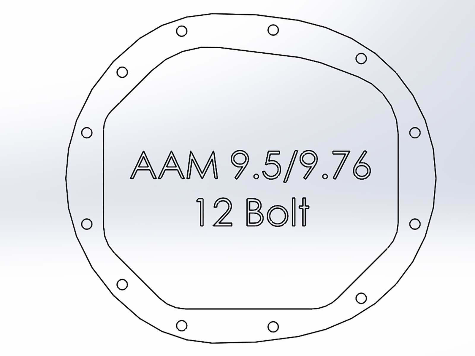 AFE Differential Cover (2014-2019 GM Trucks L4-2.7L/V6-4.3L/V8-5.3L/6.2L) - 46-71120B