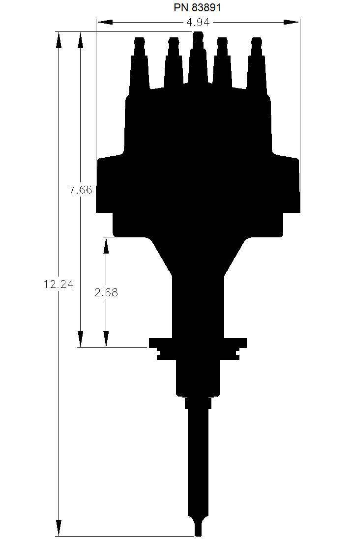 Chrysler 392 HEMI Pro-Billet Distributor.  - 83891