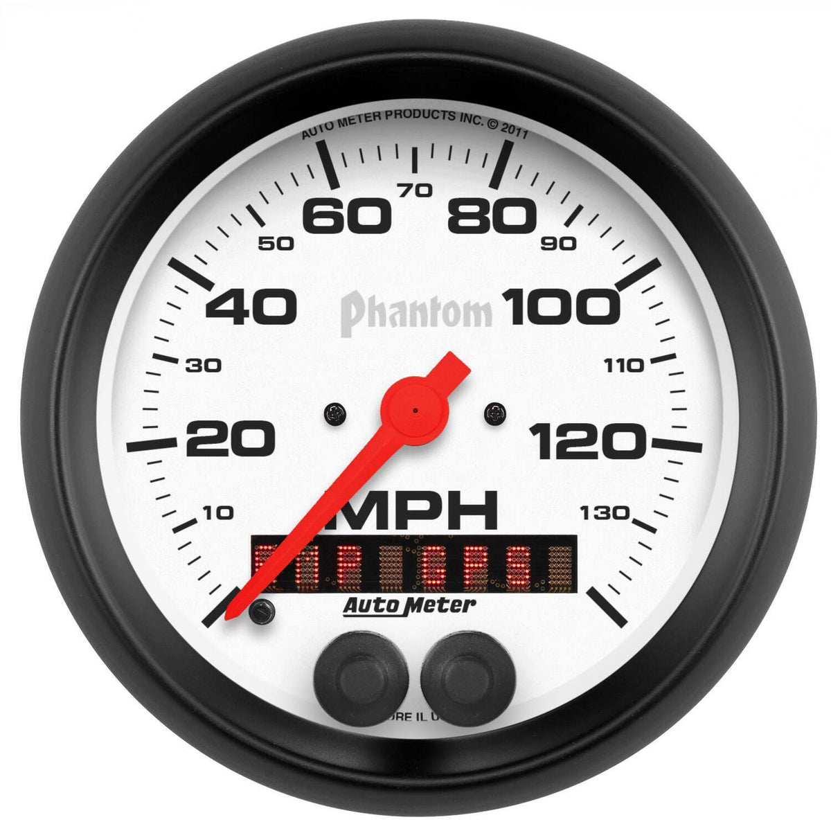 Auto Meter 3-3/8" GPS SPEEDOMETER, 0-140 MPH, PHANTOM - 5880