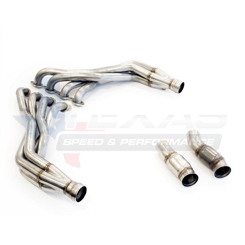 Texas Speed 25-TSPG6304HCAT-200 2016+ Camaro SS & ZL1 1-7/8" Stainless Steel Long Tube Headers & Catted Connection Pipe Kit