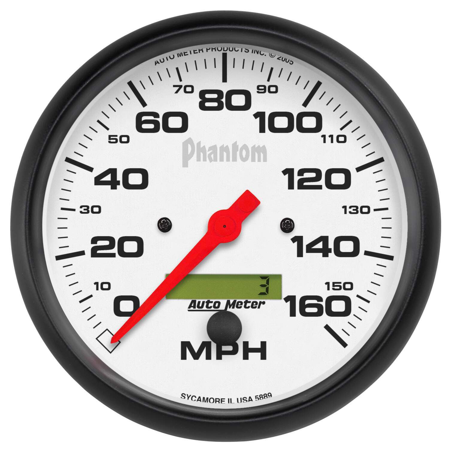 Auto Meter 5" SPEEDOMETER, 0-160 MPH, PHANTOM - 5889