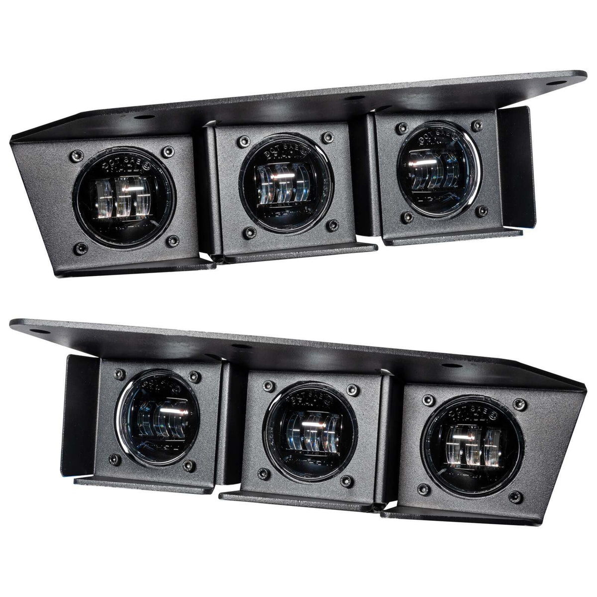 Oracle Lighting Triple LED Fog Light Kit for Steel Bumper - White  (2021-2025 Bronco) - 5890-001