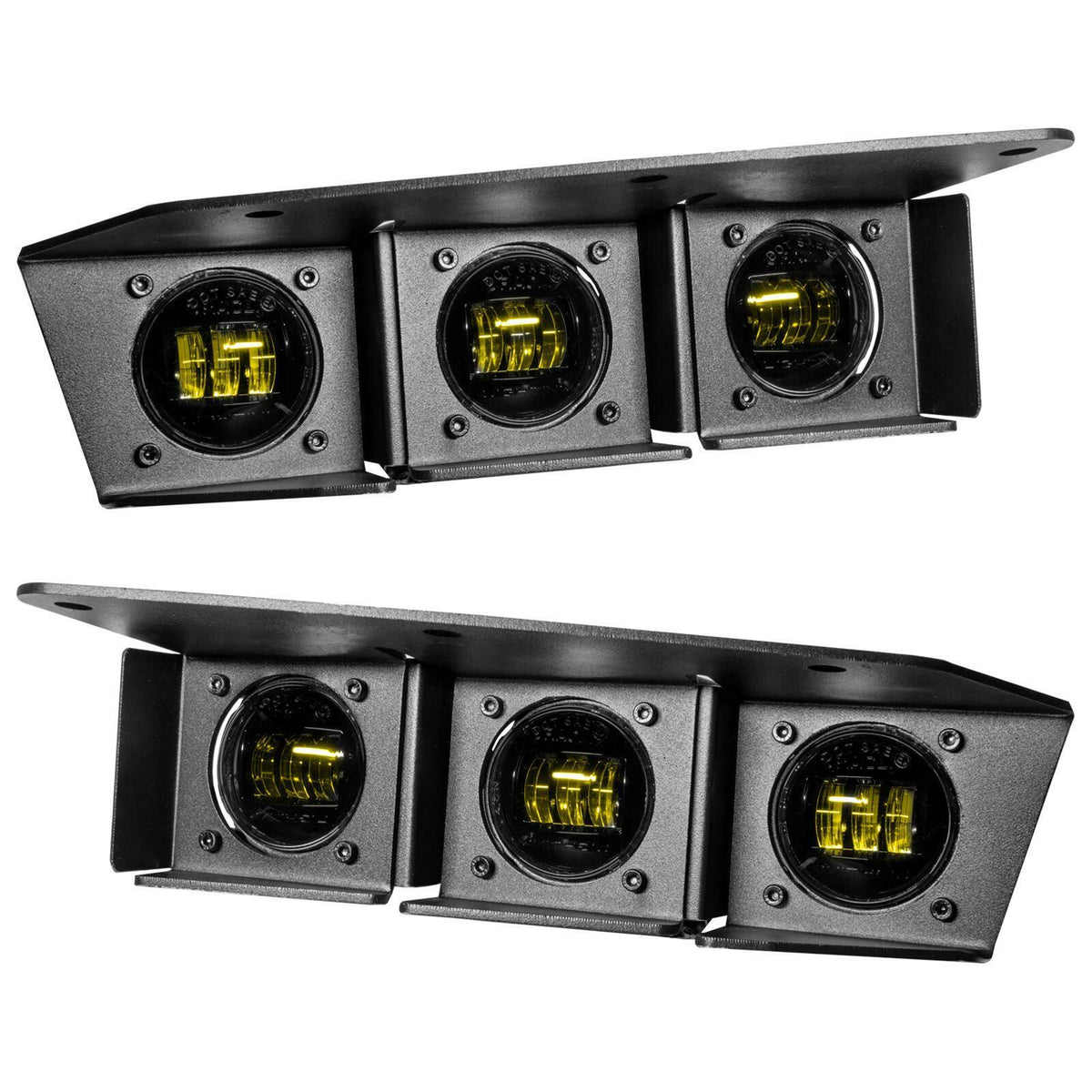 Oracle Lighting Triple LED Fog Light Kit for Steel Bumper - Yellow (2021-2025 Bronco) - 5890-006